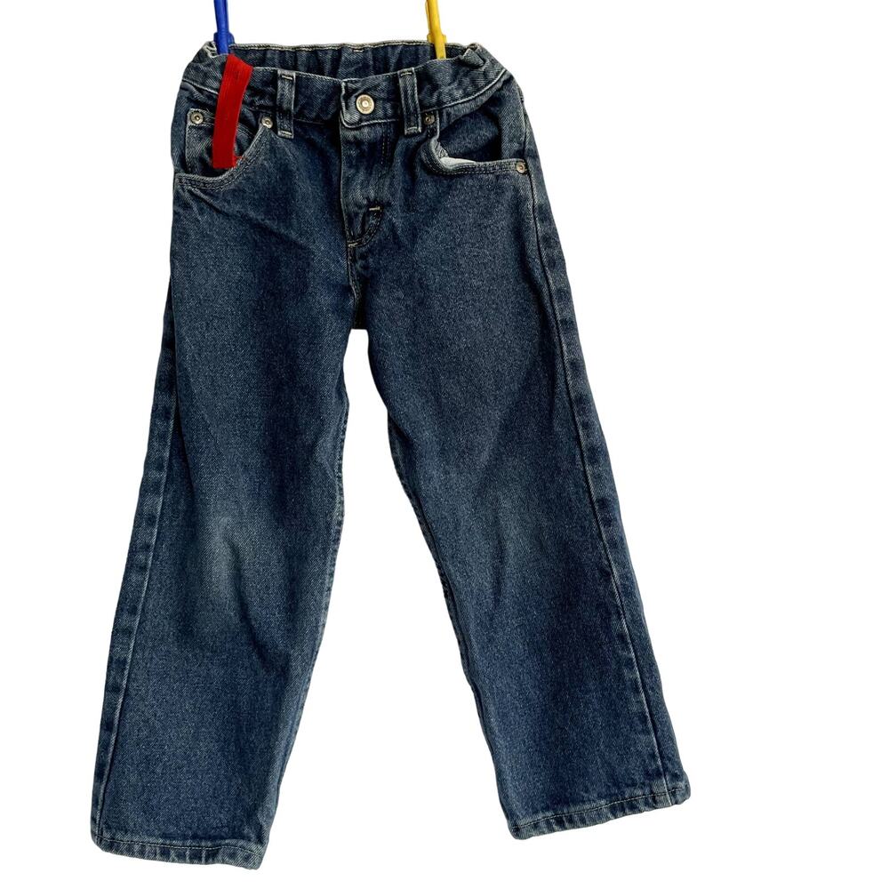 SKU 1496 Wrangler Child Size 5 Blue Jeans Adjustable Waist